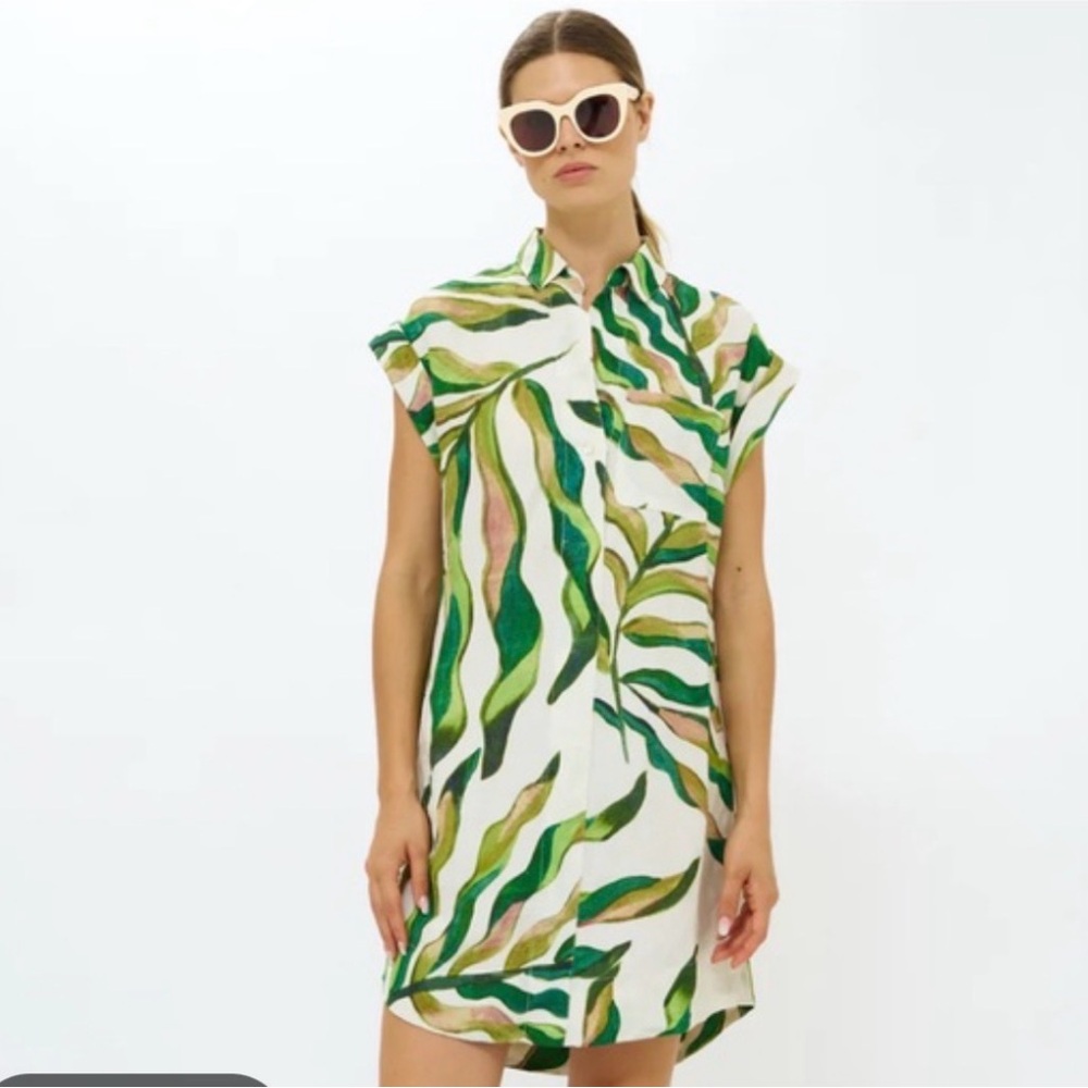 Oliphant -Green Leaf Print